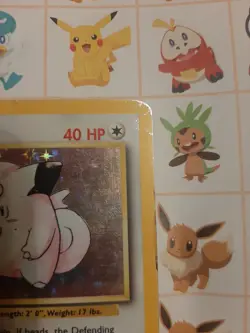 Pokemon TCG Clefairy Holo Pokemon Card Base Set 5/102 RARE and in Near Mint - Image 4