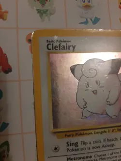 Pokemon TCG Clefairy Holo Pokemon Card Base Set 5/102 RARE and in Near Mint - Image 5