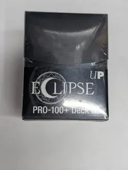 Ultra Pro Eclipse PRO 100+ Deck Box BLACK Locking Lid w/ 1 Card Divider - Image 1