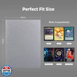 Justice Silver Dual Matte Card Sleeves, Katomula Card Sleeves for MTG, Standa - Image 5