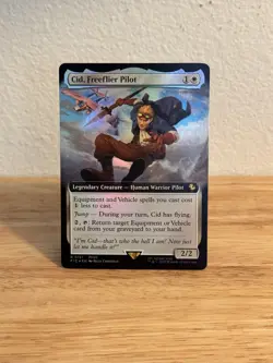 Cid, Freeflier Pilot (Extended Art) R0131 - MTG Commander: Final Fantasy - Foil - Image 1