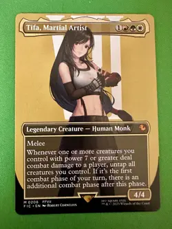 Tifa, Martial Artist (Borderless) 206 - MTG FIC - M/NM Unplayed FAST2SHIP!! - Image 1