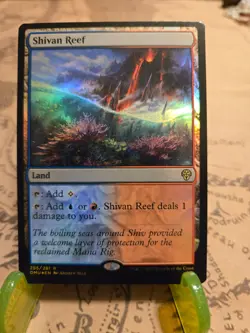 MTG Shivan Reef Dominaria United Foil Rare NM - Image 1