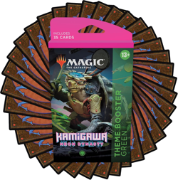 MTG Kamigawa: Neon Dynasty - Theme Booster Green - English - Image 4