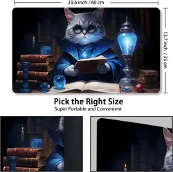 Playmat for MTG, with Free Storage Bags,Game Mat 24 x 14 inches, TCG and Board G - Image 3