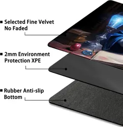 Playmat for MTG, with Free Storage Bags,Game Mat 24 x 14 inches, TCG and Board G - Image 4