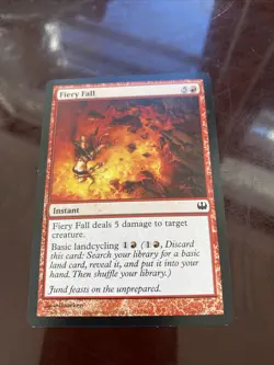 Fiery Fall MTG Modern Masters 2013 NM Magic regular TCG CARD CCG - Image 1