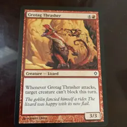 Worldwake Grotag Thrasher MTG Magic the Gathering TCG CARD REGULAR - Image 1
