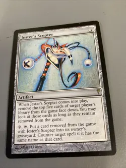 MTG Magic The Gathering Jester’s Scepter Coldsnap Artifact Commander CARD - Image 1