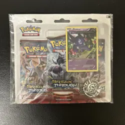 POKEMON TCG: XY Breakthrough Sableye Factory Sealed 3-PACK Blister Set New - Image 1