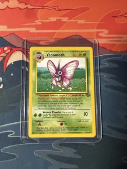 Venomoth 29/64 - Jungle Regular Rare WoTC Vintage Pokemon TCG - LP/MP Non Holo - Image 1