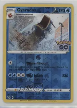 Gyarados Reverse Foil Pokemon Sword & Shield Pokemon Go #022 19fp - Image 1