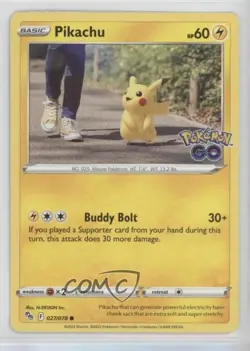 Pikachu Pokemon Sword & Shield Pokemon Go #027 19fp - Image 1