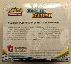 Pokemon - Sun & Moon Cosmic Eclipse Booster Box Factory Sealed 36 Packs - Image 2