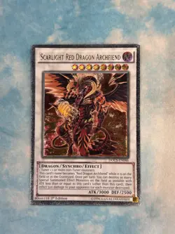 YUGIOH SCARLIGHT RED DRAGON ARCHFIEND ULTIMATE RARE 1ST NM DOCS-EN046 - Image 1