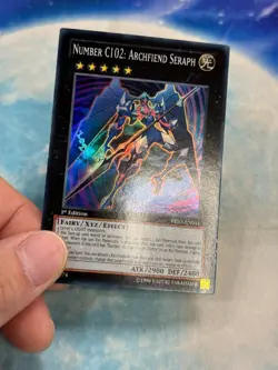 YUGIOH NUMBER C102: ARCHFIEND SERAPH SUPER RARE 1ST EXC PRIO-EN044 - Image 2