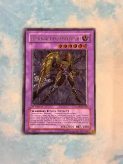 YUGIOH ELEMENTAL HERO DARKBRIGHT ULTIMATE RARE 1ST EDITION NEAR MINT TAEV-EN042 - Image 1