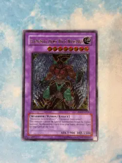 YUGIOH ELEMENTAL HERO WILD WINGMAN ULTIMATE RARE MODERATE PLAY EOJ-EN035 - Image 1