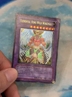 YUGIOH ELEMENTAL HERO WILD WINGMAN ULTIMATE RARE MODERATE PLAY EOJ-EN035 - Image 2