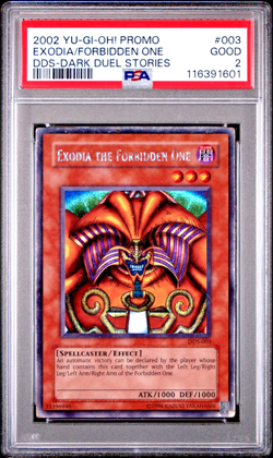 PSA 2 Exodia the Forbidden One DDS-003 Dark Duel Stories Secret Rare YUGIOH - Image 1