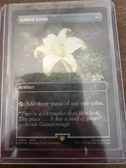 FF Secret Lair Gilded Lotus Artifact Magic: The Gathering Card (Rainbow Foil) - Image 1