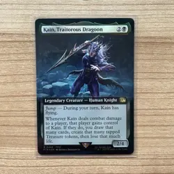 MTG Kain, Traitorous Dragoon-Extended Art FOIL Final Fantasy Magic The Gathering - Image 1
