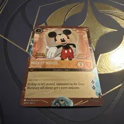 Mickey Mouse True Friend 10/P3 Disney Cruise Line Promo Card Lorcana DVC d - Image 2