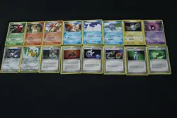 16 Pokemon Card Lot LP-MP 3rd Gen FireRed & LeafGreen Set - Image 1