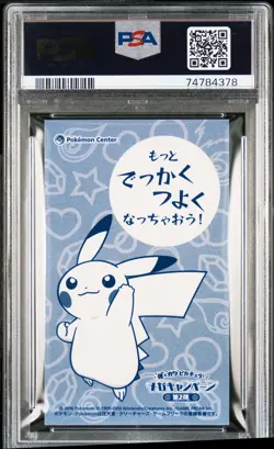Poncho-Wearing Pikachu Charizard X Pokemon 2016 MC Business Card Japanese PSA 10 - Image 2