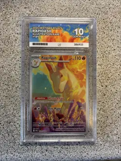 Pokemon Rapidash Illustration Rare Card 189/182 Destined Rivals Series Ace 10 - Image 1