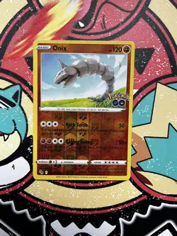 036/078 Onix Common Reverse Holo Card : Pokemon GO Trading Card Game TCG - Image 1