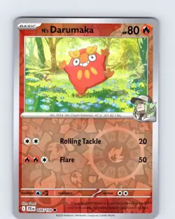 Pokemon TCG N's Darumaka Journey Together 026/159 Reverse Holo Common Card NM - Image 1