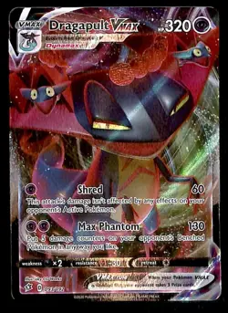 Dragapult Vmax Ultra Rare Rebel Clash 093/192, NM Pokemon Card - Image 1