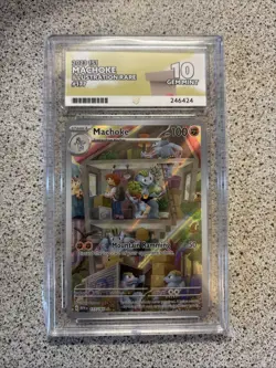 Pokemon 151 English Machoke Illustration Rare Card 177/165 Ace 10 PERFECT SUBS - Image 1