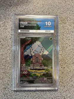Pokemon TCG Twilight Masquerade Pinsir Card 168/167 Art/Illustration Rare Ace 10 - Image 1