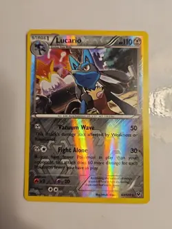 Pokemon Cards Lucario 63/124 REVERSE Holo XY Fates Colide Nr Mint Card - Image 1