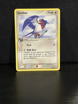 Pokemon Swellow Card 41/106 EX Emerald Regular Non Holo Played - Image 1