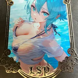 Goddess Story Gold METAL Card - Serial Number #/200! READ Description Anime - Image 2