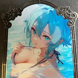 Goddess Story Gold METAL Card - Serial Number #/200! READ Description Anime - Image 3