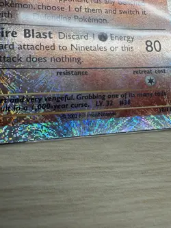 Pokemon TCG Ninetales Legendary Collection Reverse Holo Holo Rare Card 17/110 - Image 2