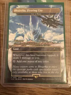 Bhujerba Floating City NONFOIL STORE STAMPED Final Fantasy MTG WPN Promo Card - Image 1