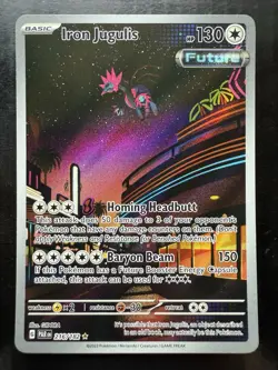 Pokemon Iron Jugulis 216/182 Sv04: Paradox Rift Holo (NM) - Image 1