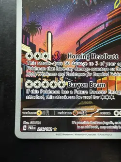 Pokemon Iron Jugulis 216/182 Sv04: Paradox Rift Holo (NM) - Image 4