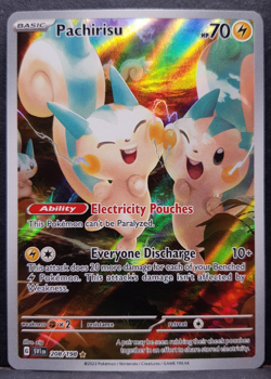 Pachirisu 208/198 Scarlet & Violet Full Art Pokemon Pokemon Card English NM - Image 1