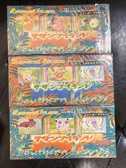 Pokemon Japanese Southern Islands Tropical Island 3 Sheets SEALED Set - Image 1