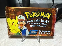1999 Topps Pokemon Packs TV Animation Edition Factory Sealed - Image 1