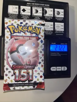 Heavy 21.22g Pokemon Sealed 151 English Booster Pack - Image 1