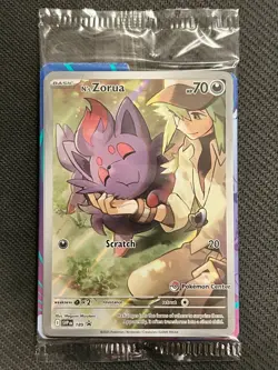 N’s Zorua 189 Pokemon Center Stamped Promo SEALED Journey Together - Image 1