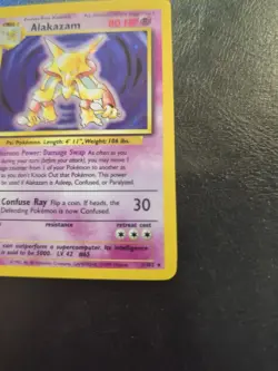 Pokemon TCG Alakazam Base Set 1/102 Holo 1999-2000 Wizards Base Set Holo Rare - Image 5