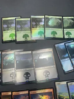 Foil Lord of the Rings Tales of Middle Earth Basic Land Magic MTG x 21 MINT - Image 3